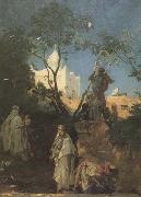 Gustave Guillaumet Ain Kerma (source du figuier) smala de Tiaret en Algerie (mk32) USA oil painting artist